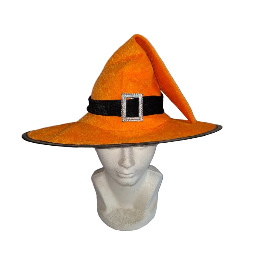 Sombrero de bruja naranja