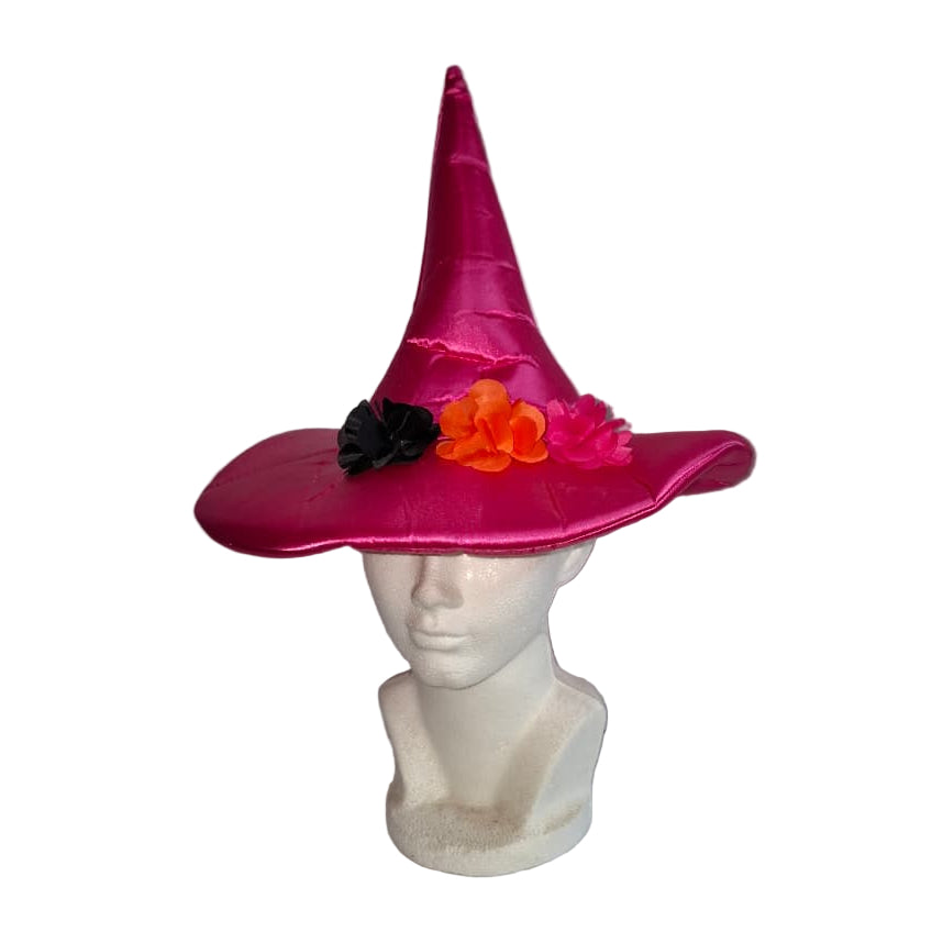 Sombrero de bruja rosa