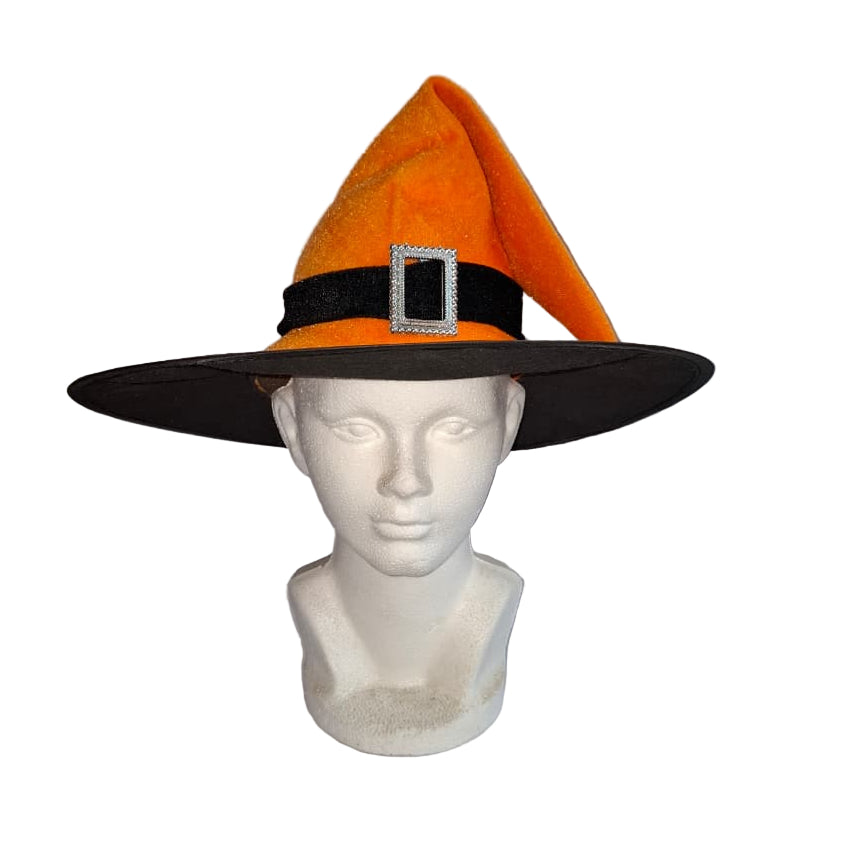 Sombrero de bruja naranja